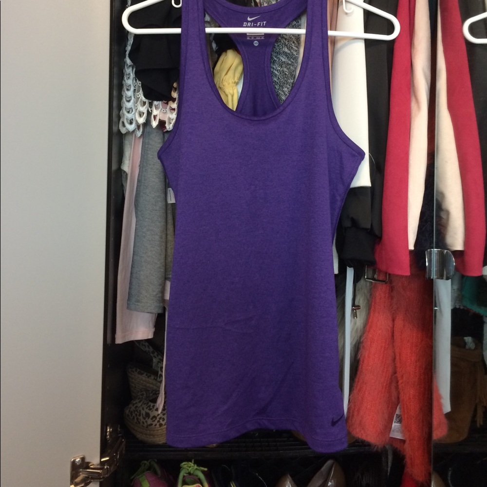 Purple marl Nike racerback tank top xs